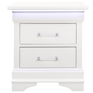 global furniture usa charlie white nightstand