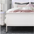 Global Furniture USA Charlie Traditional/Modern White Wood Queen Bed with LED