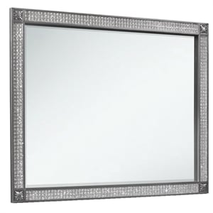 global furniture usa stella large grey mirror