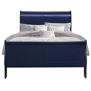 global furniture usa charlie blue full bed