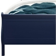 Global Furniture USA Traditional Charlie Blue Wood Full Bed with LED