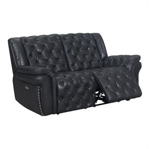 global furniture usa evelyn charcoal power recline loveseat