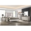 Global Furniture USA Zambrano Zebra White Wood Mirror With LED