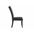 Global Furniture USA D03 Black Velvet Dining Chairs - Set of Two