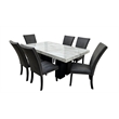 Global Furniture USA D03 Black Velvet Dining Chairs - Set of Two
