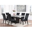 Global Furniture USA D03 Black Velvet Dining Chairs - Set of Two