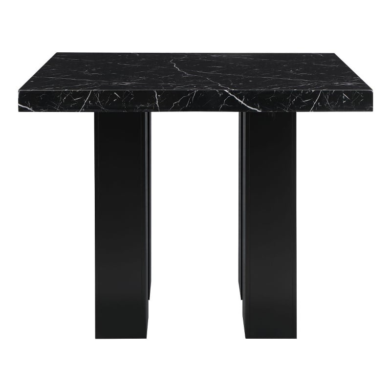 Global Furniture USA D04 Black Faux Marble Counter Top Bar Table