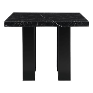 Global Furniture USA D04 Black Faux Marble Counter Top Bar Table