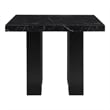 Global Furniture USA D04 Black Faux Marble Counter Top Bar Table