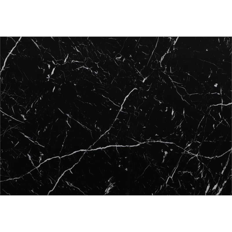 Global Furniture USA D04 Black Faux Marble Counter Top Bar Table