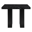 Global Furniture USA D04 5pc Black Faux Marble Counter Table with Black Stools