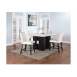Global Furniture USA D04 Faux Marble Top Counter Height Bar Table in White/Black