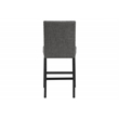 Global Furniture USA D1622 Gray Fabric Seat Bar Stools - Set of Two