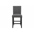 Global Furniture USA D1622 Gray Fabric Seat Bar Stools - Set of Two