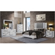 Global Furniture USA Ylime White High Gloss Marble Dresser With LED
