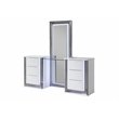 Global Furniture USA Ylime Smooth Engineered Wood White Vanity With LED