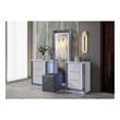 Global Furniture USA Ylime Smooth Engineered Wood White Vanity With LED