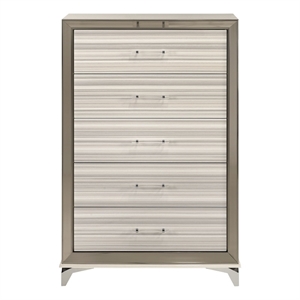 Global Furniture USA Zambrano Zebra White Wooden Chest