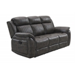Global Furniture USA U8517 Charcoal Gray Fabric Reclining Sofa