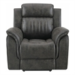 Global Furniture USA U8517 Charcoal Gray Fabric Glider Recliner