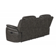 Global Furniture USA U8517 Gray Fabric Console Reclining Loveseat