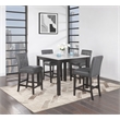 Global Furniture USA D4052 Light Gray 4 Piece Faux Marble Top Bar Set