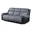 Global Furniture USA U5914 Gray/Black Fabric Reclining Sofa