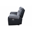 Global Furniture USA U5914 Gray/Black Fabric Reclining Sofa