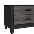 Global Furniture USA Lisbon Gray and Black Wooden 5-Drawer Chest