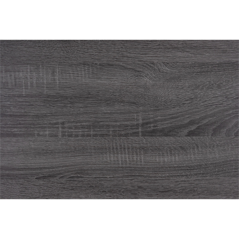 Global Furniture USA Lisbon Gray and Black 6-Drawer Wooden Dresser