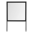 Global Furniture USA Lisbon Rustic Dark Gray Wood Mirror Only