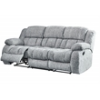 Global Furniture USA U250 Light Gray Upholstered Fabric Reclining Sofa