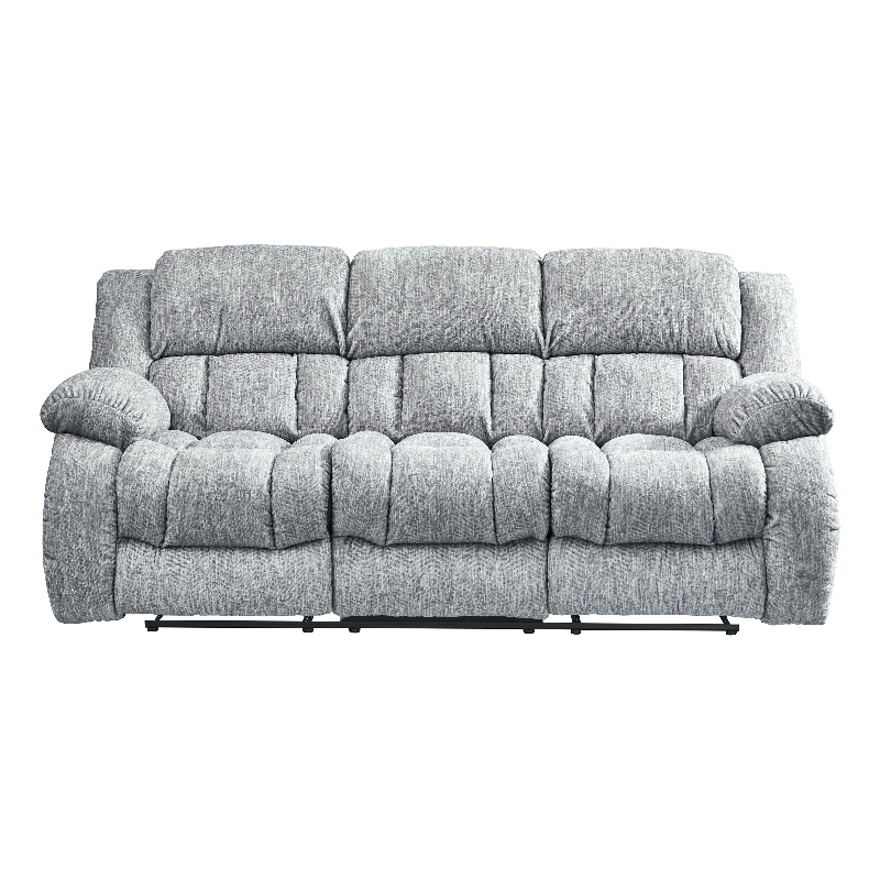 Global Furniture USA U250 Light Gray Upholstered Fabric Reclining Sofa