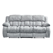 Global Furniture USA U250 Light Gray Upholstered Fabric Reclining Sofa