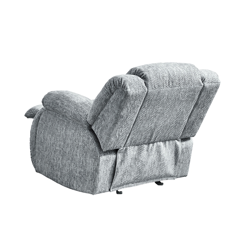 Global Furniture USA U250 Gray Fabric Glider Recliner