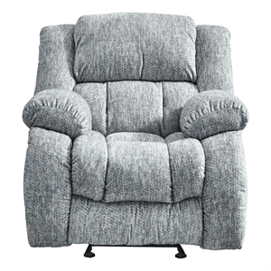 global furniture usa u250 gray fabric glider recliner