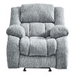 Global Furniture USA U250 Gray Fabric Glider Recliner