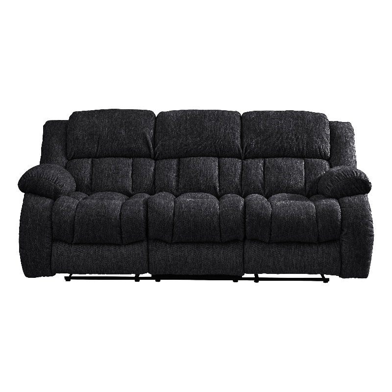 Global Furniture USA U250 Ebony Fabric Reclining Sofa