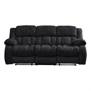 Global Furniture USA U250 Ebony Fabric Reclining Sofa