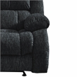 Global Furniture U250 Ebony Fabric Glider Recliner