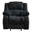 Global Furniture U250 Ebony Fabric Glider Recliner