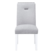 Global Furniture USA Monaco Light Gray Fabric Dining Chairs - Set of Two