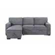 Global Furniture USA U0203 Light Gray Fabric Pull Out Sofa Bed