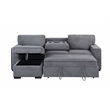 Global Furniture USA U0203 Light Gray Fabric Pull Out Sofa Bed
