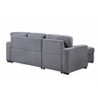 Global Furniture USA U0203 Light Gray Fabric Pull Out Sofa Bed