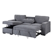 Global Furniture USA U0203 Light Gray Fabric Pull Out Sofa Bed