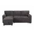 Global Furniture USA U0203 Dark Gray Fabric Pull Out Sofa Bed