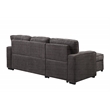 Global Furniture USA U0203 Dark Gray Fabric Pull Out Sofa Bed