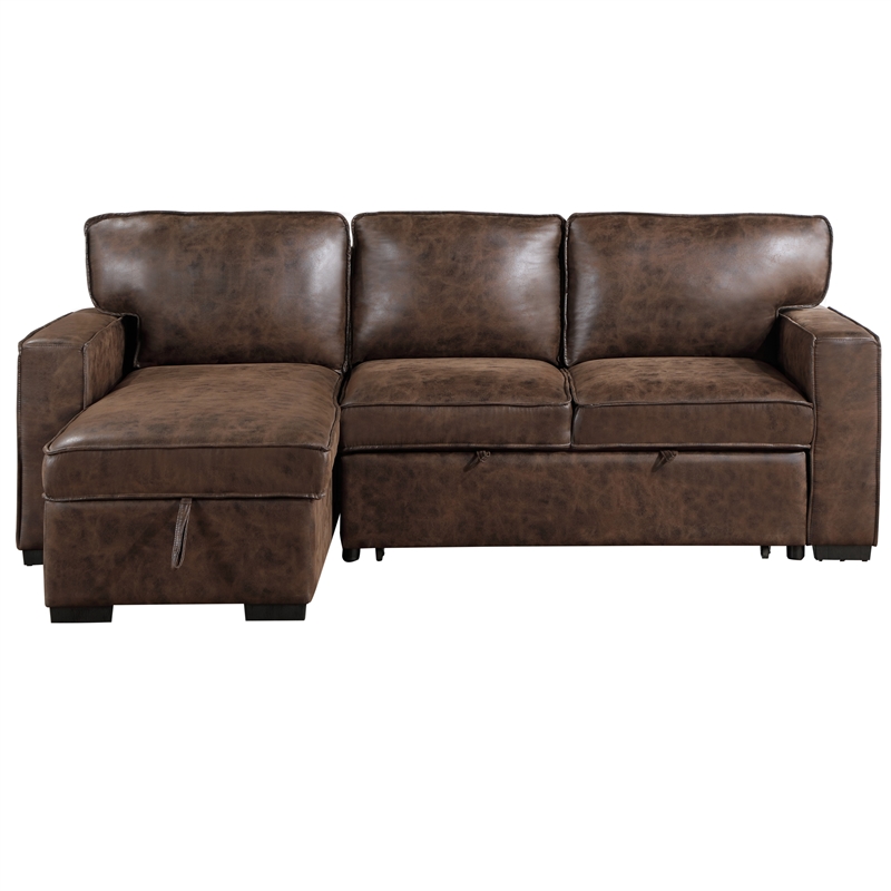 Global Furniture USA U0203 Coffee Fabric Pull Out Sofa Bed