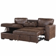 Global Furniture USA U0203 Coffee Fabric Pull Out Sofa Bed
